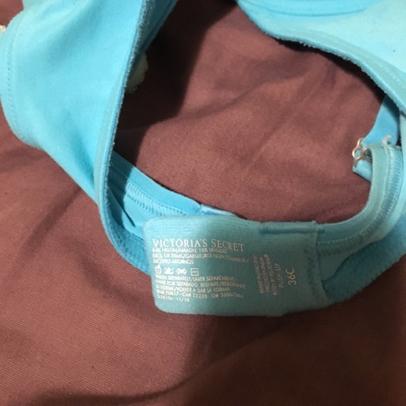 COPY - Teal Victoria Secret push up bra size 36C - Picture 2 of 3